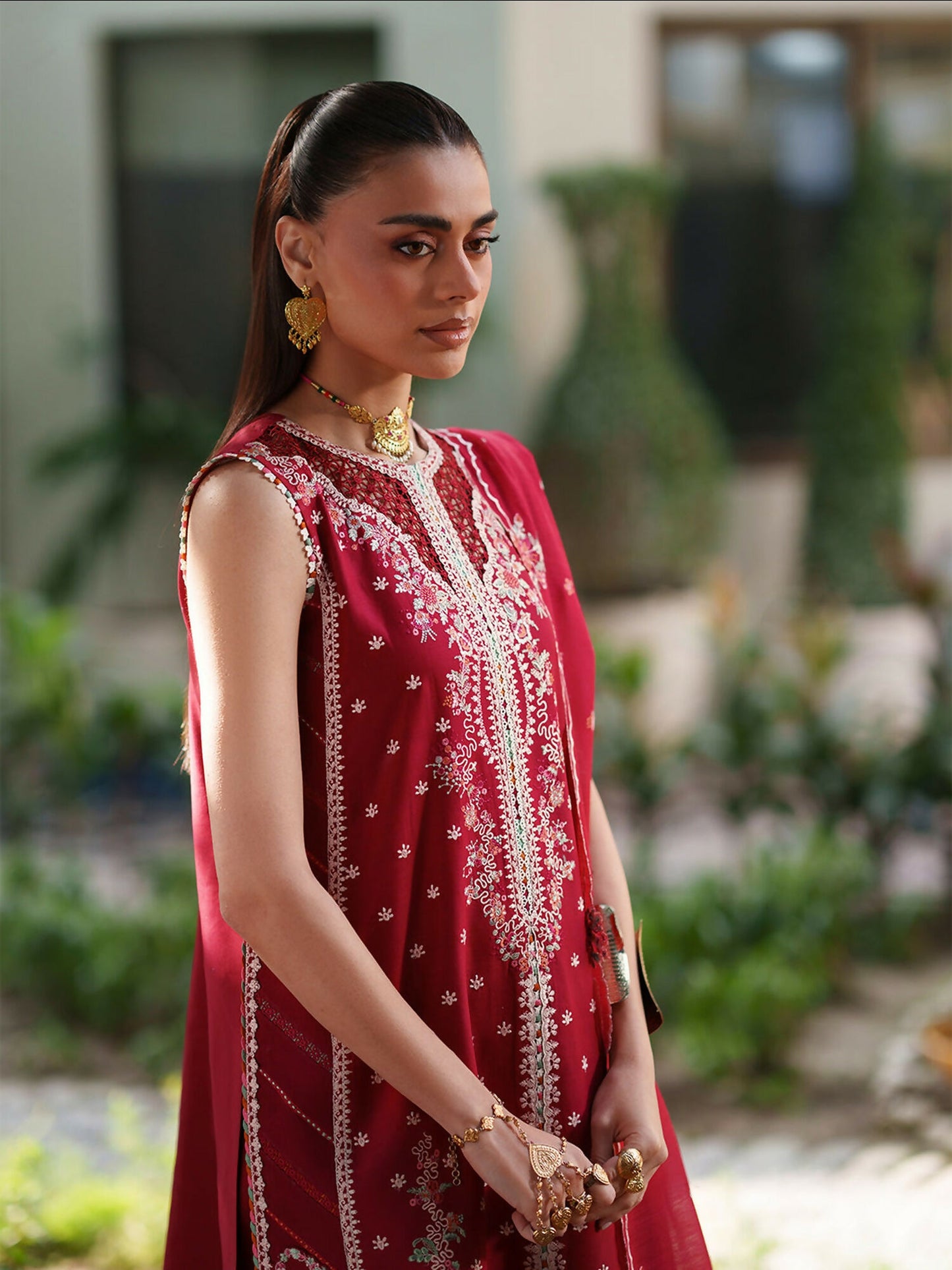 Binilyas Heritage Dore Summer'26 Lawn Embroidered Unstitched 3-Piece Suit-176-A