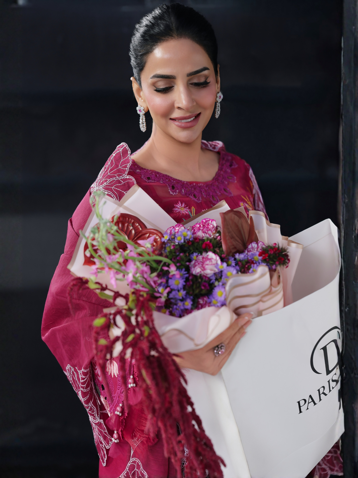 Parishay Monaco Luxury Lawn'26 Embroidered Unstitched 3-Piece Suit-MN-07