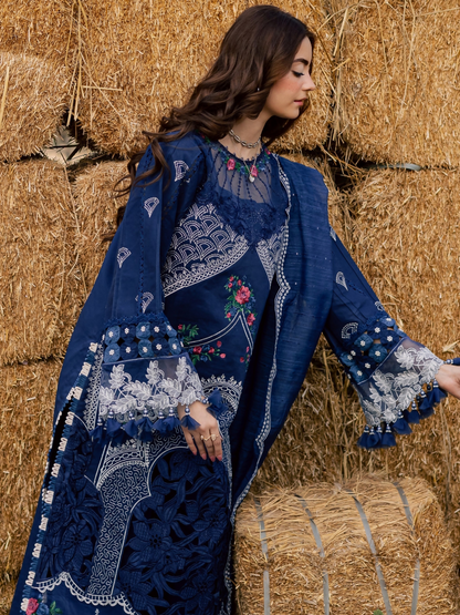 Parishay Summer Queen Vol 2 Lawn Embroidered Unstitched 3-Piece Suit-SQU-01