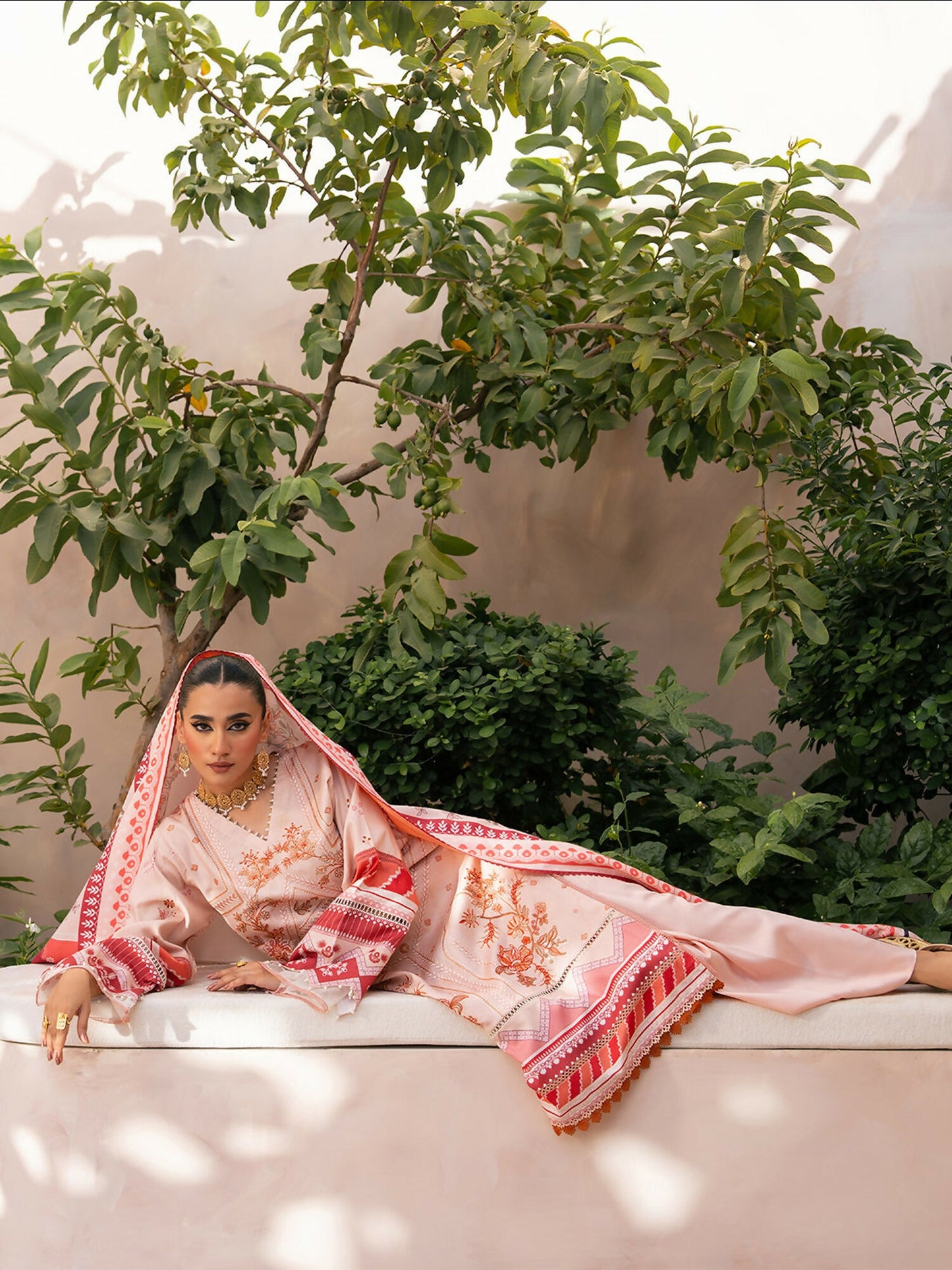 Binilyas Kotrai Embroidered Unstitched 3-Piece Suit-795-A