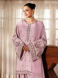 Panache Apparel Noore Eid Edit Sheesha Silk Embroidered Stitched Suit-Gull