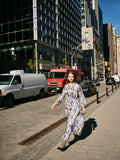 Panache Apparel Silk Printed Dress-Maze