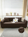 Elegant Bedding Stripe Jacquard Fitted Sofa Cover