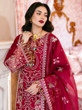 Mahnur Sophie Luxury Lawn Embroidered Unstitched 3-Piece Suit-Ginny