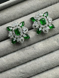 H&A Jewellery One Carat Silver Rhodium Plated Earrings