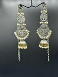 H&A Jewellery Handmade Brass Oxidized Jhumka With Sahara