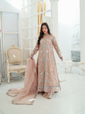 Farooq Hameed Studio Wedding Festive'25 Organza Embroidered Stitched 3-Piece Suit-Vareha