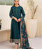 Panache Apparel Khaddar Embroidered Stitched Suit-Zinc