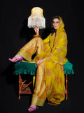 Hussain Rehar Basic Not Basic IV Raw Silk Embellished Stitched 3-Piece Suit-Sheen