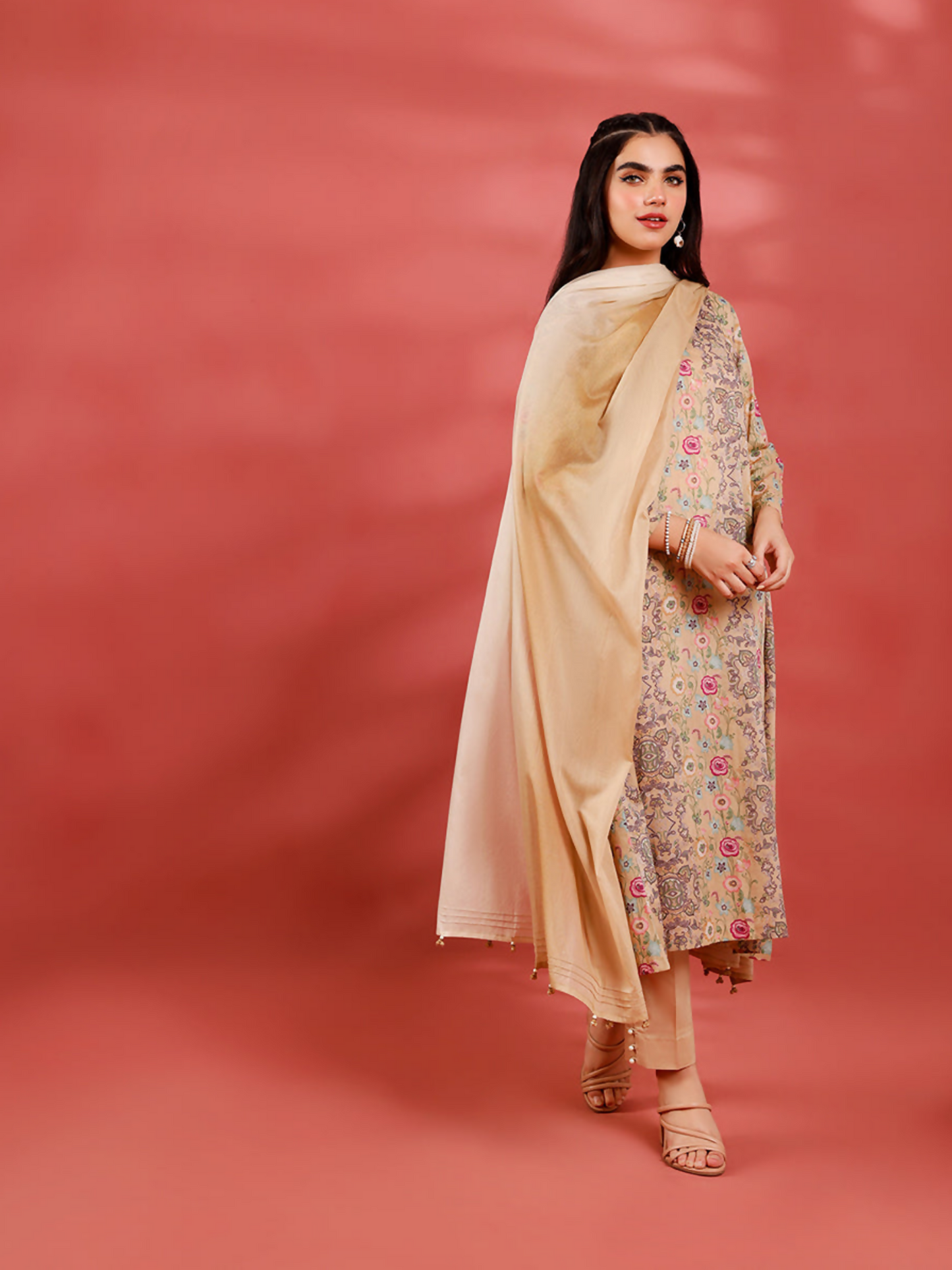 Nishat Lawn Printed Unstitched 3-Piece Suit-42201598-R