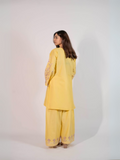 HU Studios Karam Collection Lawn Embroidered Stitched 2-Piece Suit-Yellow