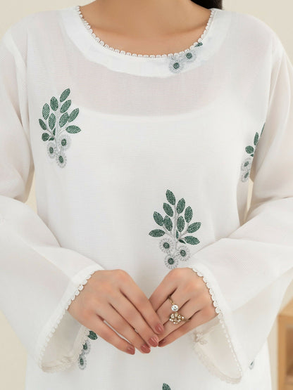 Stylish Collection Saya Pret Cotton Embroidered 3-Piece Suit-National