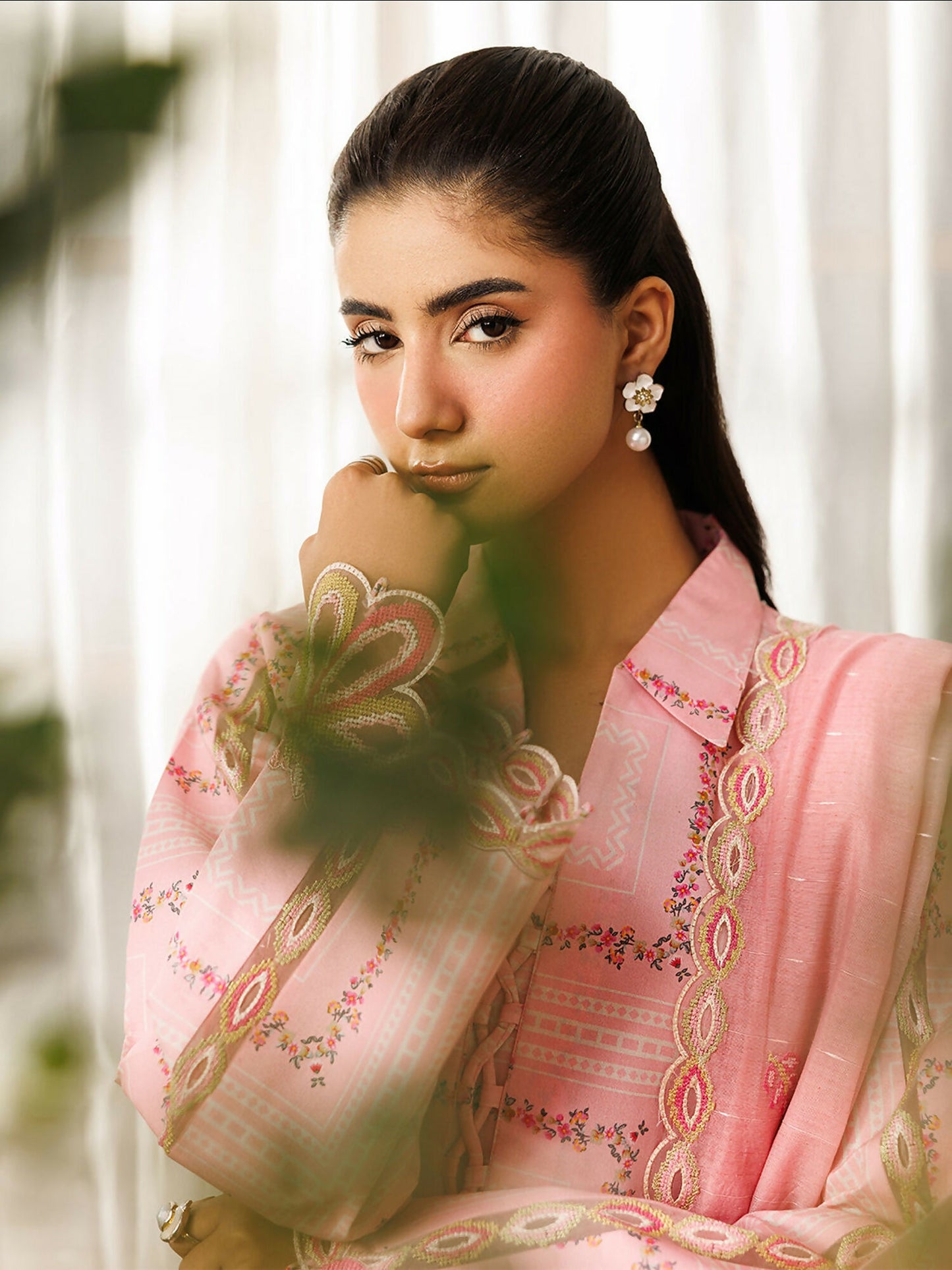 Mahnur Leila Lawn'26 Embroidered Unstitched 3-Piece Suit-L-06