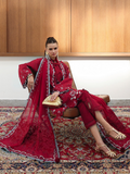 Qalamkar Chikankari Eid Edit'26 Lawn Embroidered Unstitched 3-Piece Suit-CM-03 Ruby