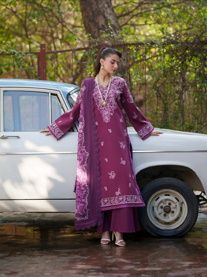Mahnur Fiona Lawn'26 Embroidered Unstitched 3-Piece Suit-F-10