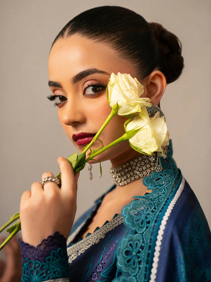 Binilyas Gulrukh Khaddar Embroidered Unstitched 3-Piece Suit-65-A