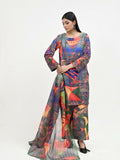 Imran Aftab Basant Mela Raw Silk Printed Stitched 3-Piece Suit-IARP 05