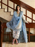 Hussain Rehar The Scent Luxury Pret SS'25 Raw Silk Embellished 3-Piece Suit-Virelle