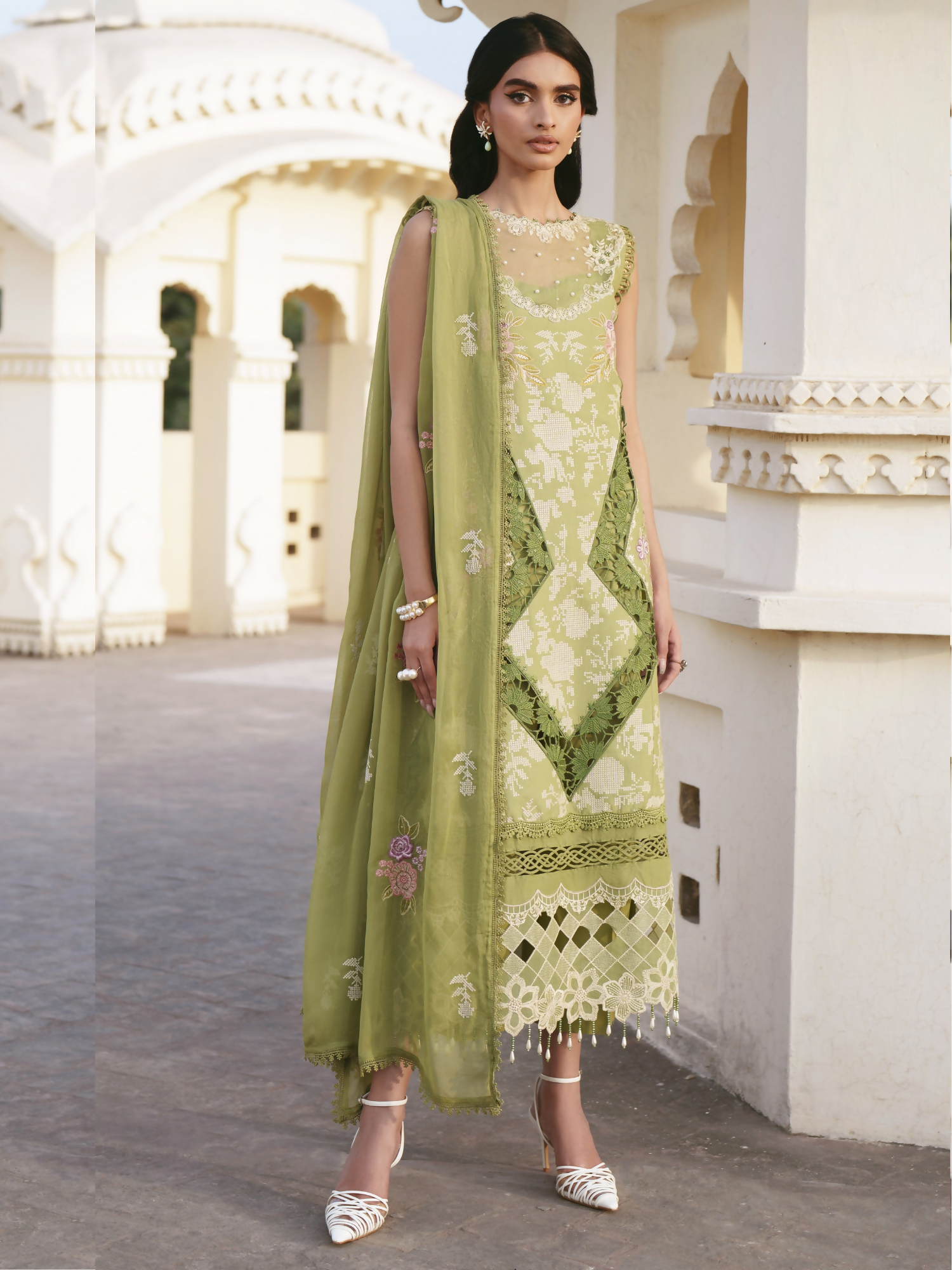 Parishay Shangrila Lawn Embroidered Unstitched 3-Piece Suit-SLA-04