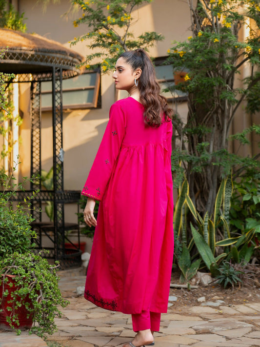 MAK Fashion Lawn Embroidered Stitched 2-Piece Suit-Bahaar