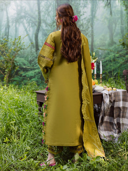 Parishay Winterwood Tales Khaddar Embroidered Unstitched 3-Piece Suit- WW - 05