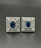 H&A Jewellery One Carat Silver Rhodium Plated Earrings