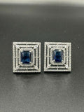 H&A Jewellery One Carat Silver Rhodium Plated Earrings