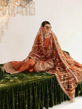 Hussain Rehar Chamak Damak Raw Silk Embellished Stitched 3-Piece Suit-Baran
