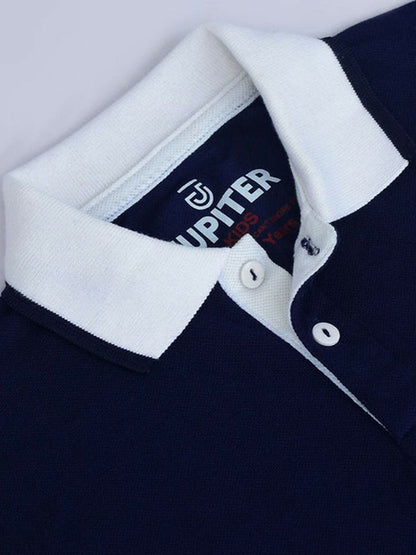 Juipter Kids Contrast Collar Saviour Polo-13876