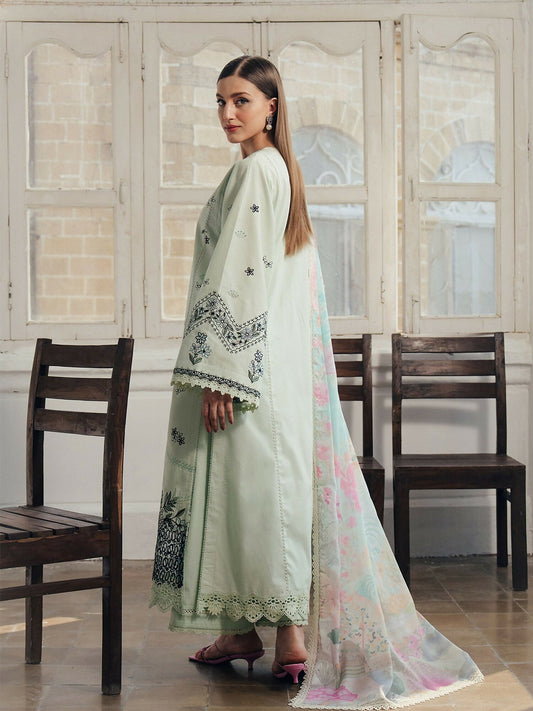 Afrozeh Day Break'26 Lawn Embroidered Unstitched 3-Piece Suit-Dewlit