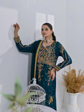 Ruby's Couture Chamak Dhamak Sheesha Silk Embellished Stitched 3-Piece Suit-Delisha