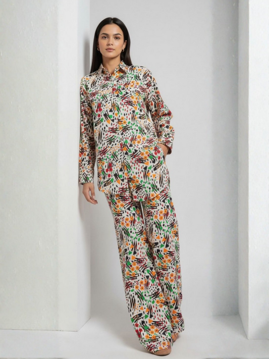 Tashu Khaddar Printed Co-Ord Set-TG-132