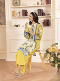 Naqsh Dune And Bloom Lawn Printed Unstitched 2-Piece Suit-Saffron Mango - 00135