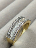H&A Jewellery 18K Gold Polished Zircon Band Ring