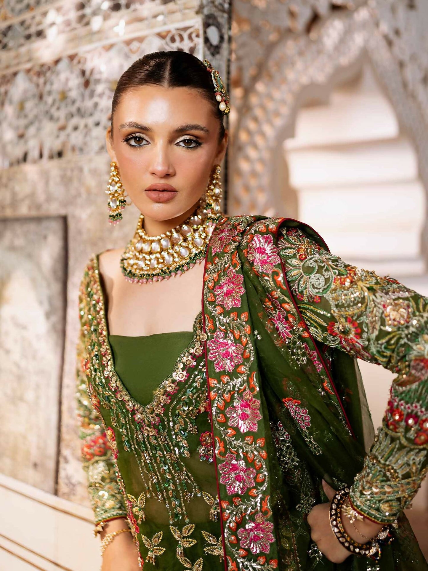 Shiza Hassan Shehnai Organza Embellished Stitched 4-Piece Suit-Zaria