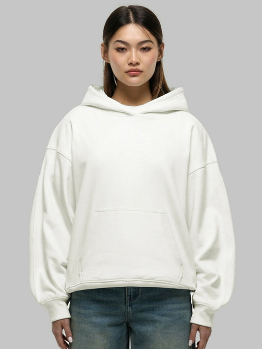 White Jupiter Heavy GSM Puff Printed Off White Hoodie-14754