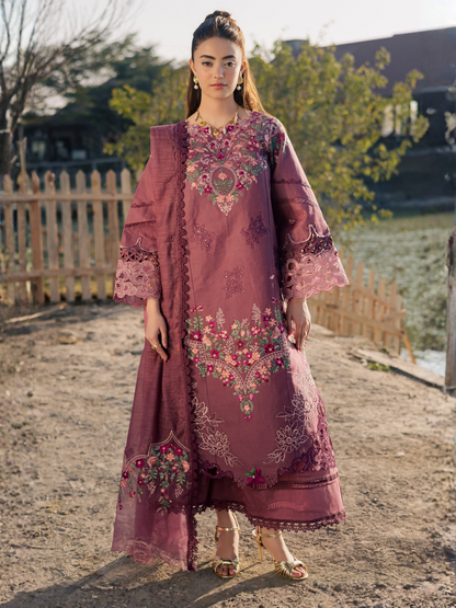 Parishay Summer Queen Vol 2 Lawn Embroidered Unstitched 3-Piece Suit-SQU-03