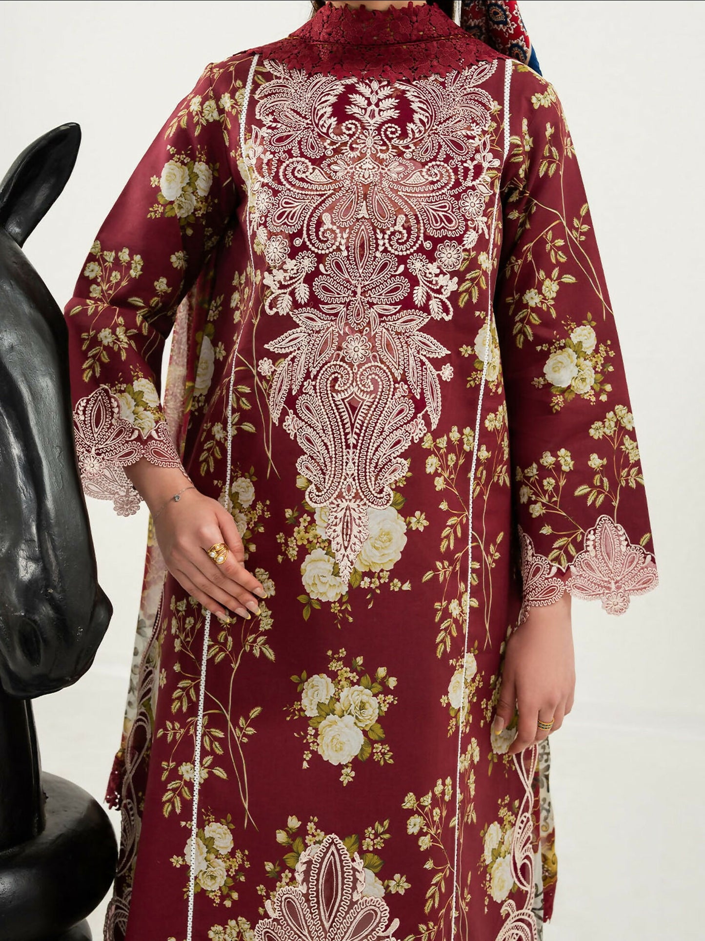 Mahnur Anaya Lawn Vol-1 Embroidered Stitched 3-Piece Suit-ANA-012