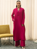 Mannat Clothing Suave Edit Raw Silk Co-Ord Set-Peppy