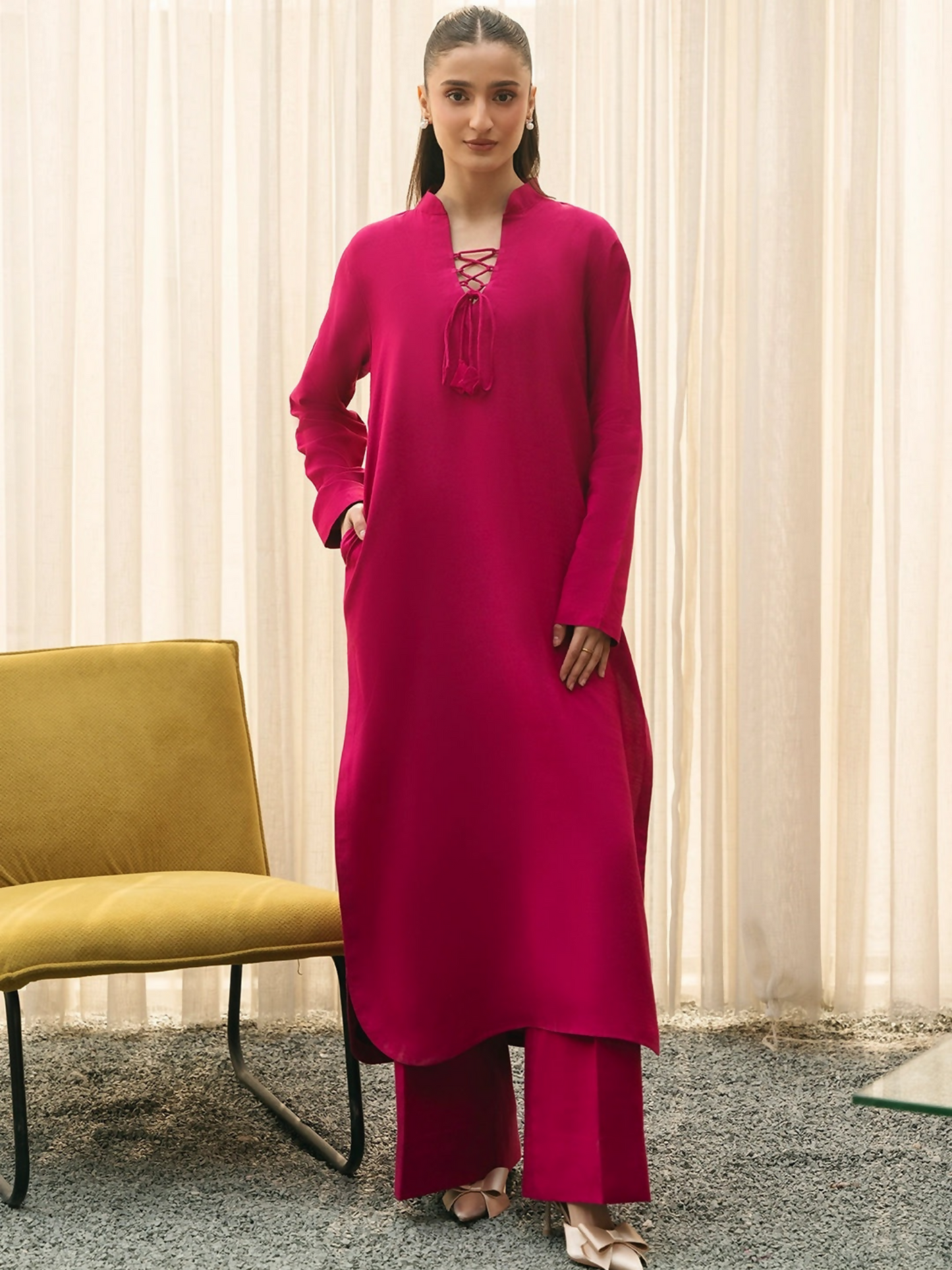 Mannat Clothing Suave Edit Raw Silk Co-Ord Set-Peppy