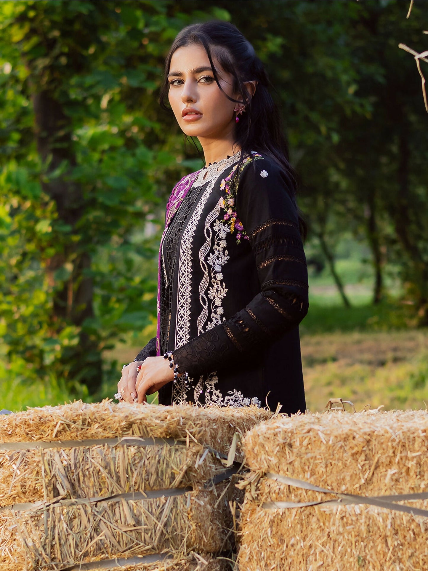 Parishay Winterwood Tales Khaddar Embroidered Unstitched 3-Piece Suit- WW - 14