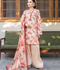 Panache Apparel Mah-e-Noor Rawsilk Printed Stitched Suit-Coral Blush