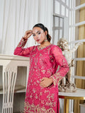 Farooq Hameed Studio Pariza Lux Festive'25 Organza Embroidered Stitched 3-Piece Suit-Inaya