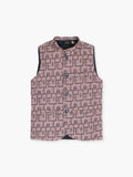 Velvour Boys Jacquard Printed Waistcoat-VW06-D