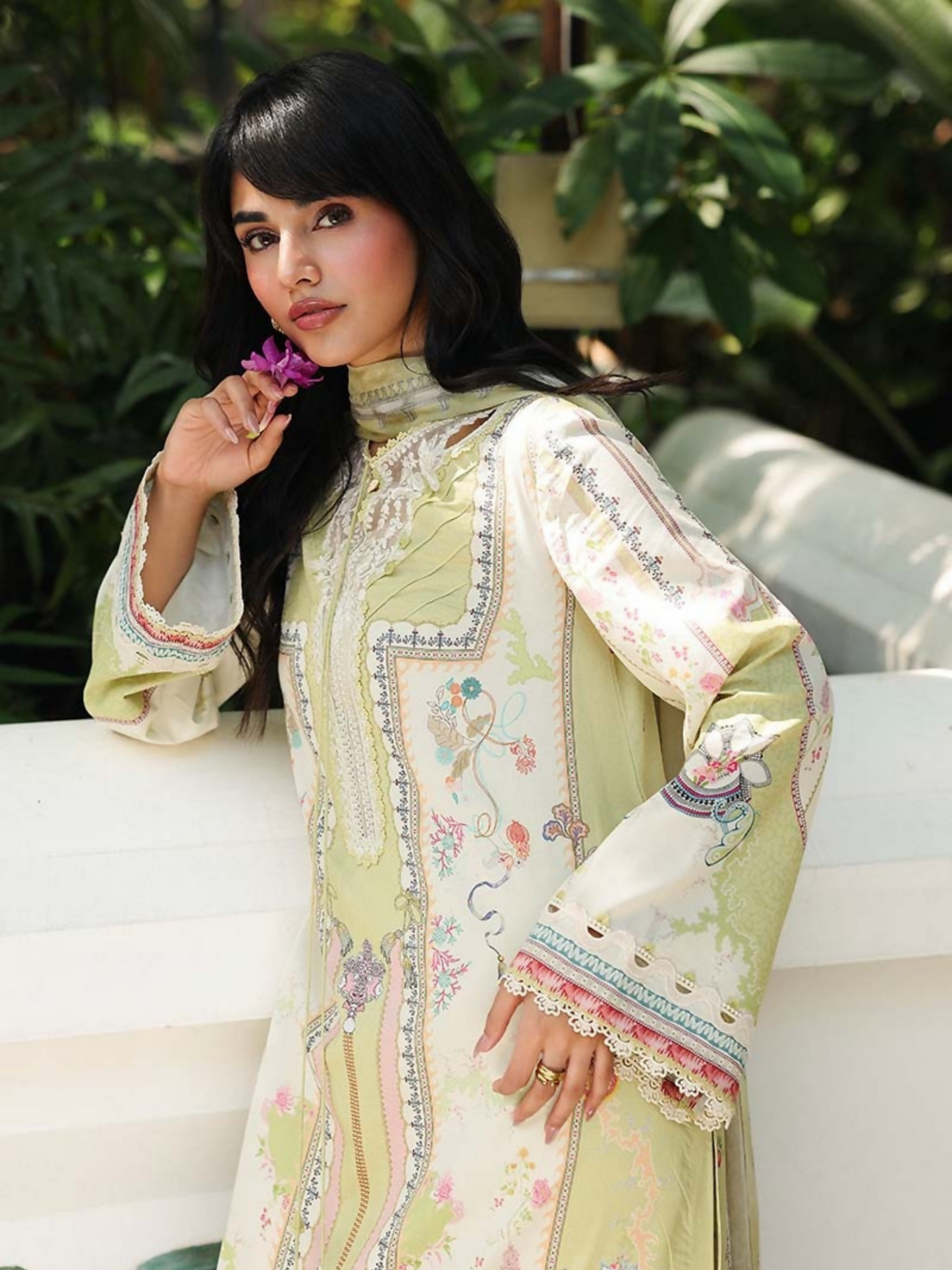 Qalamkar Qprints Lawn'26 Embroidered Unstitched 3-Piece Suit-AX-06-(B)-Vaila