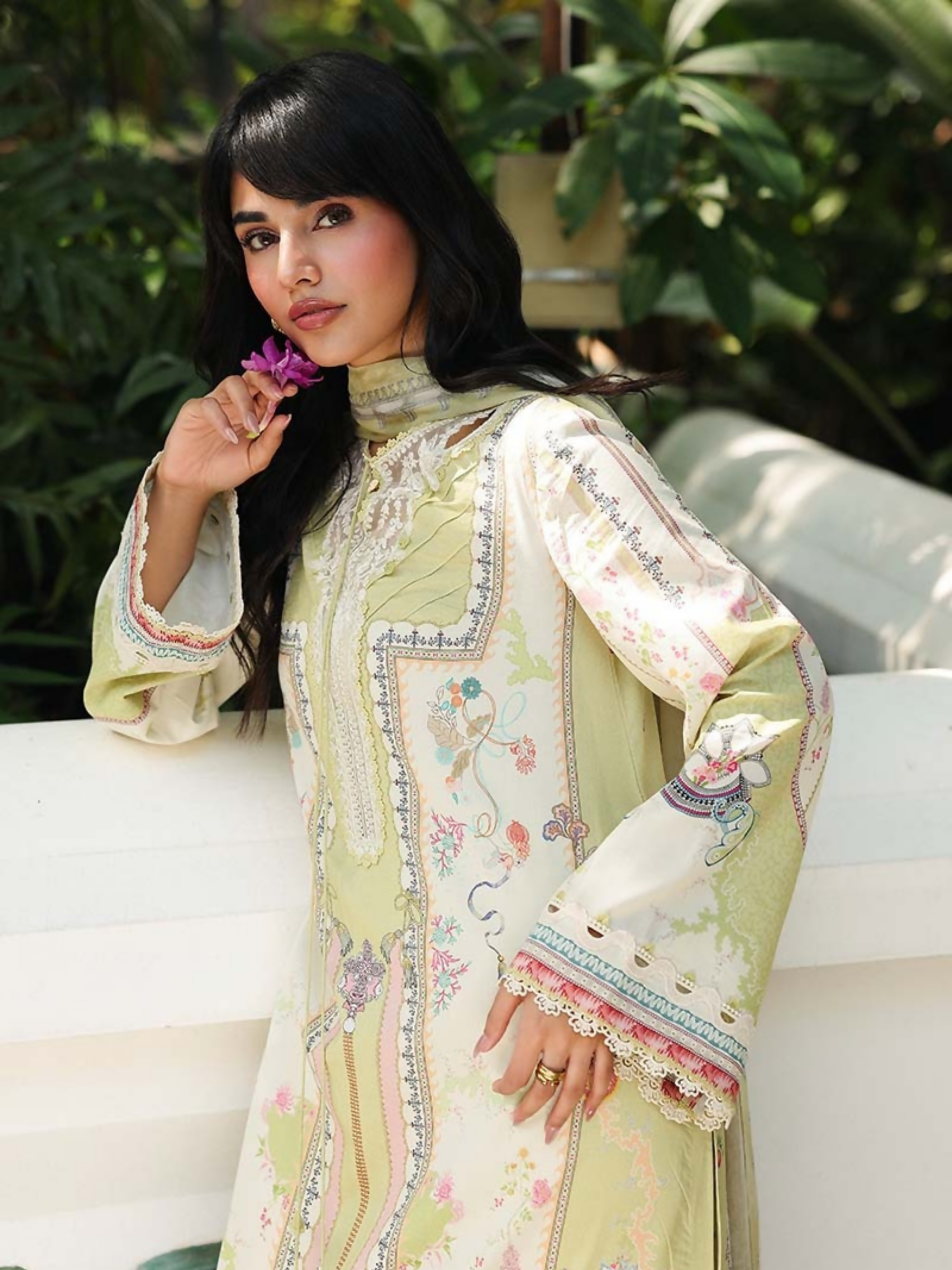 Qalamkar Qprints Lawn'26 Embroidered Unstitched 3-Piece Suit-AX-06-(B)-Vaila