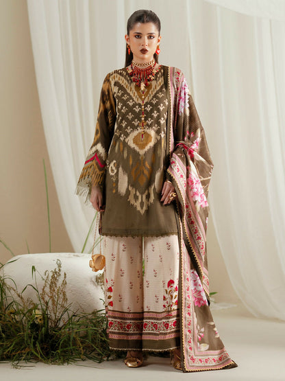 Binilyas Eres Bonita Viscose Embroidered Stitched 3-Piece Suit-1102-B
