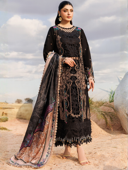 Parishay Shangrila Lawn Vol 2 Embroidered Unstitched 3-Piece Suit-ANG-09