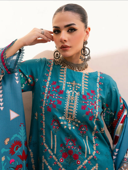 Binilyas Kotrai Embroidered Unstitched 3-Piece Suit-793-A