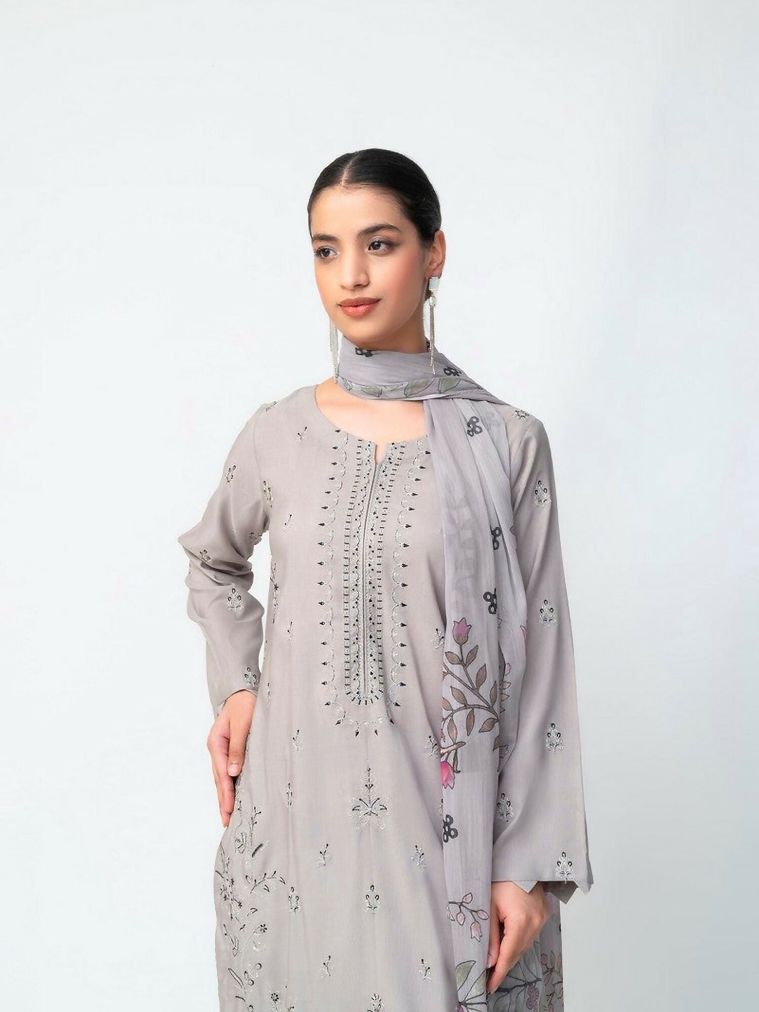 Imran Aftab Isla Winter Khaddar Embroidered Unstitched 3-Piece Suit-IAKC-UF-18